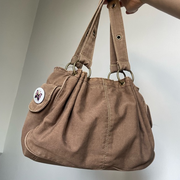 BROWN RHINESTONE ROXY HANDBAG - Picture 4 of 6